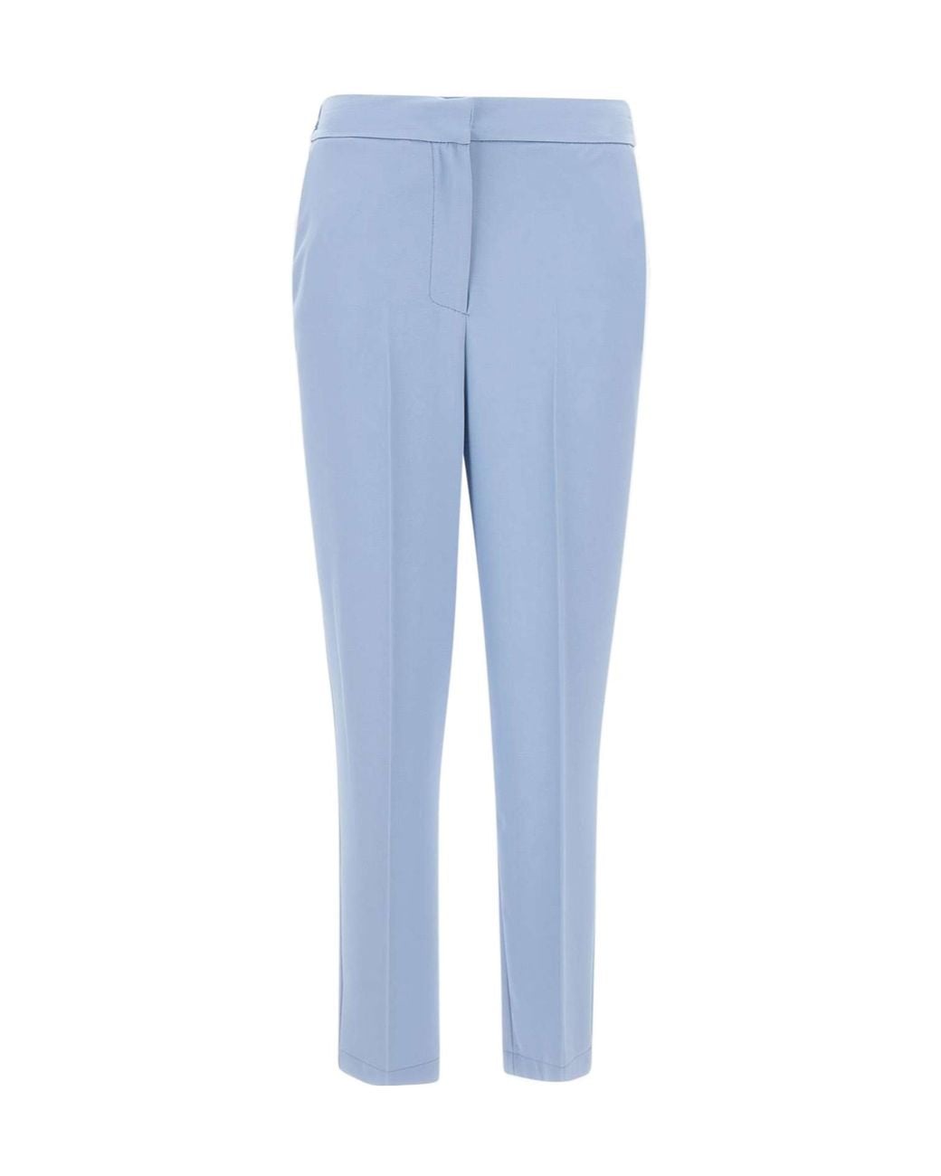 Kaos Blue Pressed-Crease Capri Pants