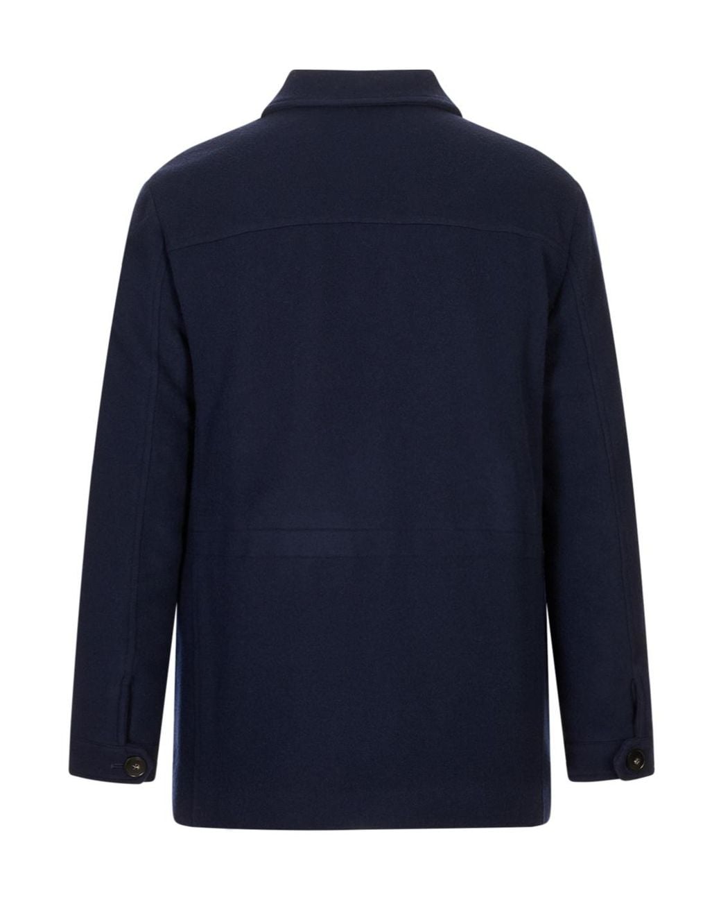 Canali Blue Long-Sleeved Casual Jacket for men