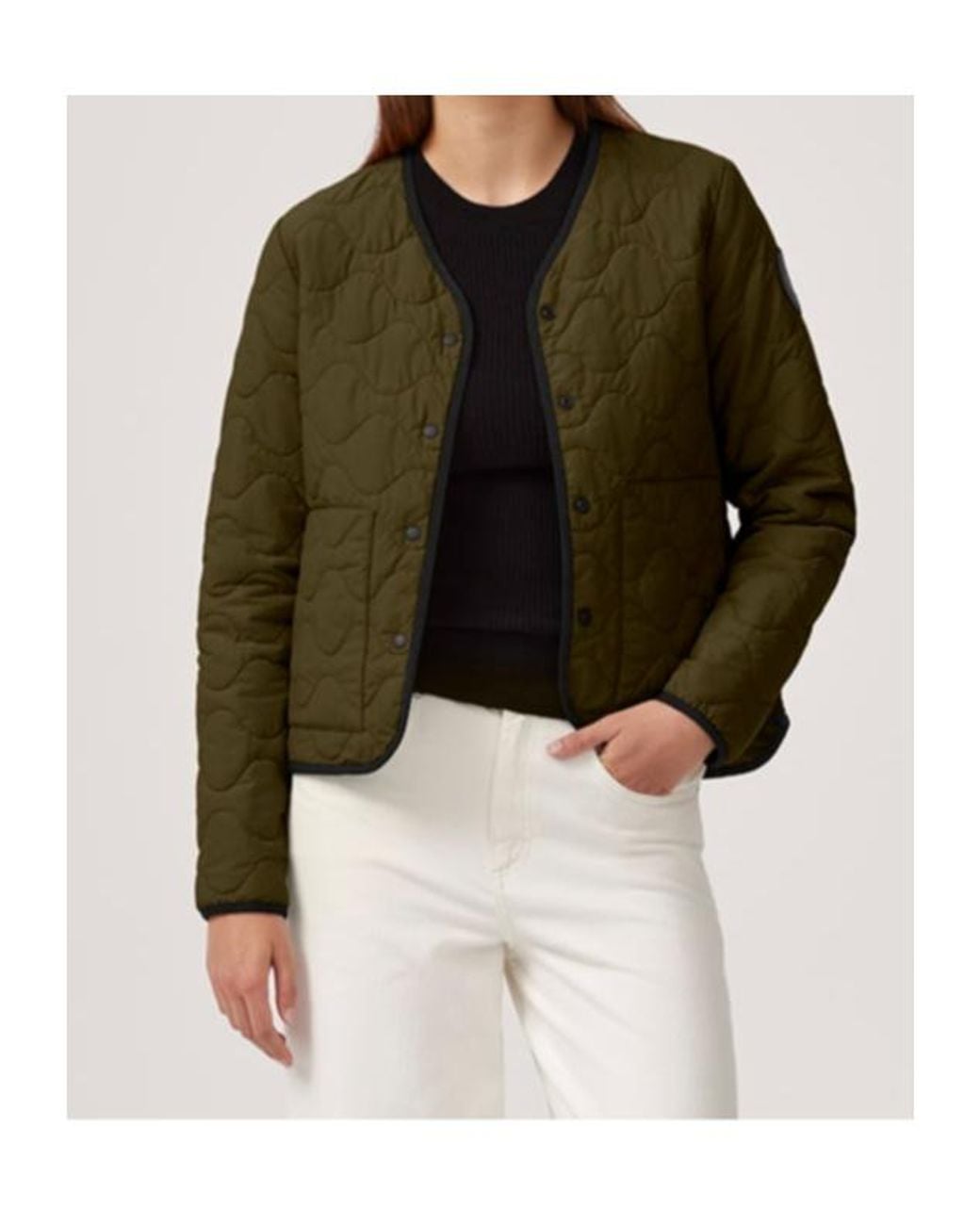 Canada Goose Green Annex Logo Patch Reversible Jacket