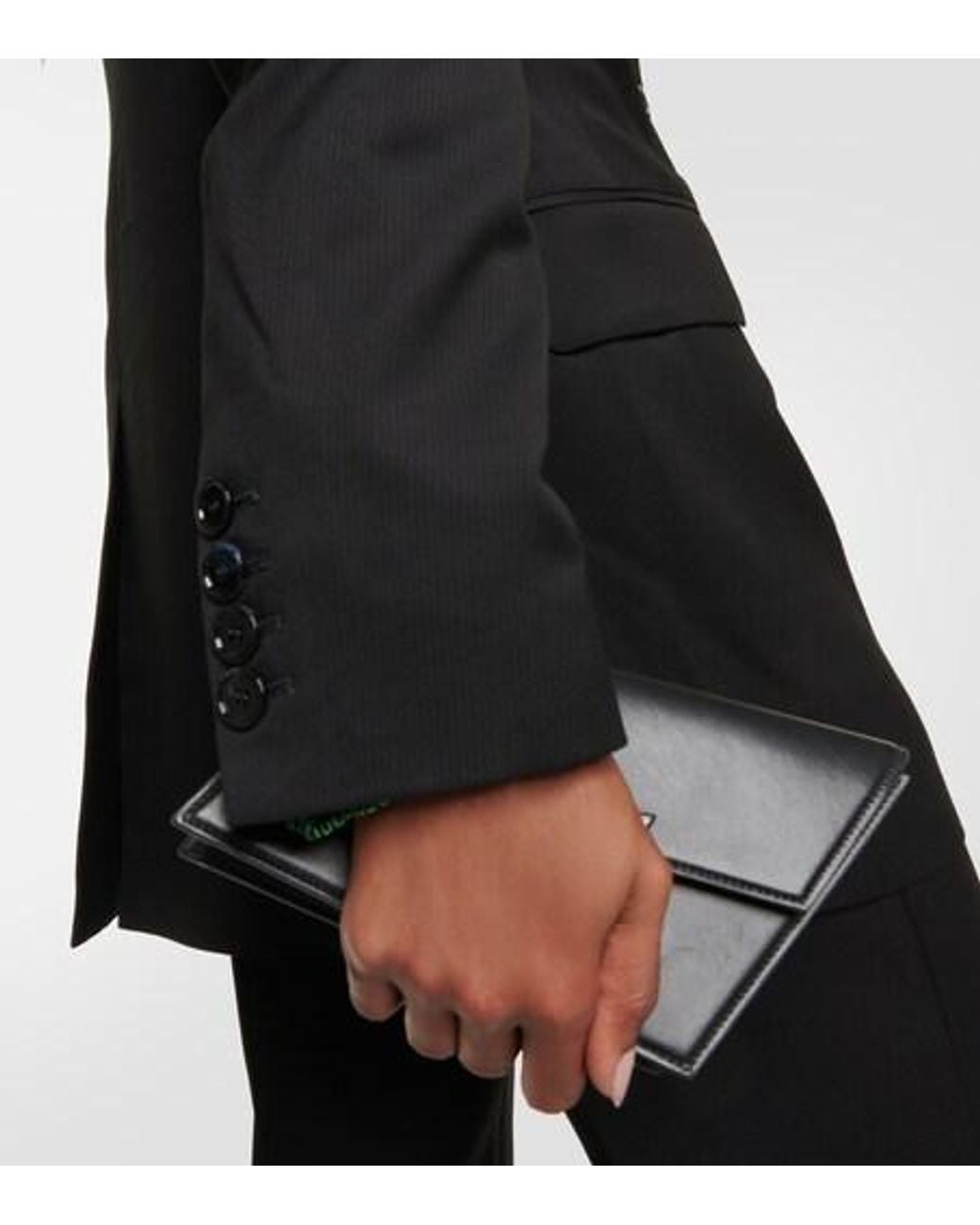 Acne Black Double-Breasted Blazer