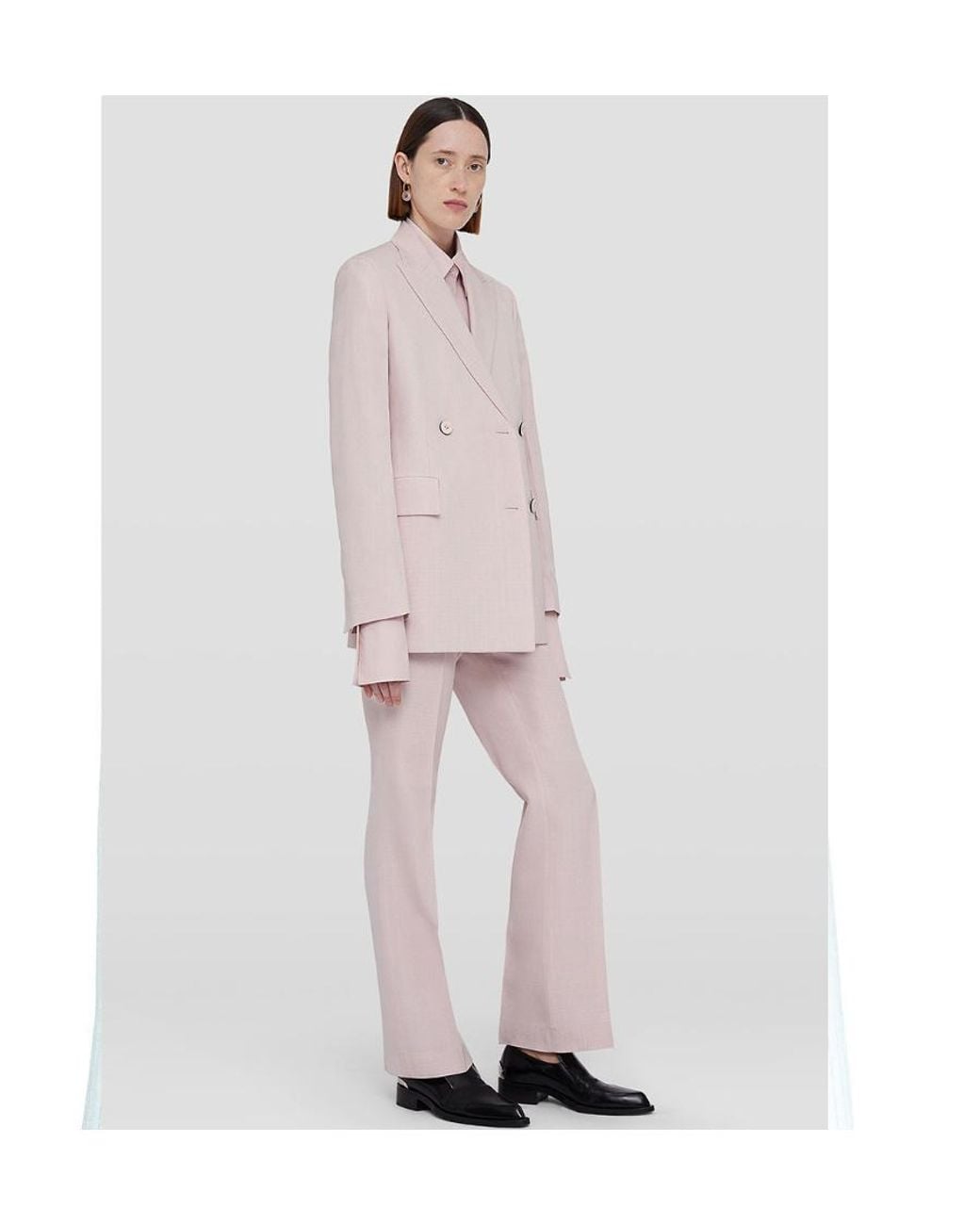 Jil Sander Pink Straight Leg Tailored Trousers
