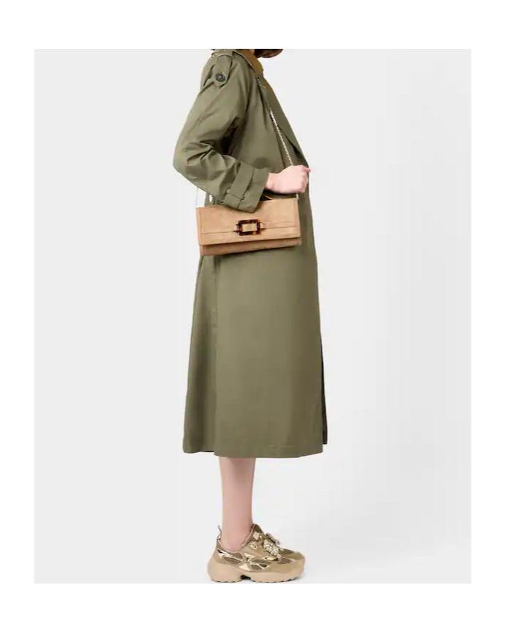 Roger Vivier Brown Belle Vivier Clutch Bag