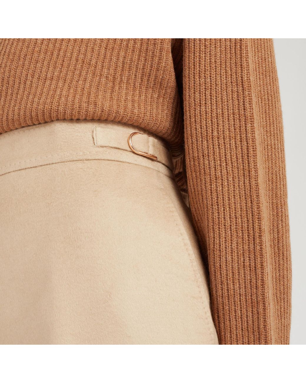 Gabriela Hearst Natural Wide-Leg Trousers
