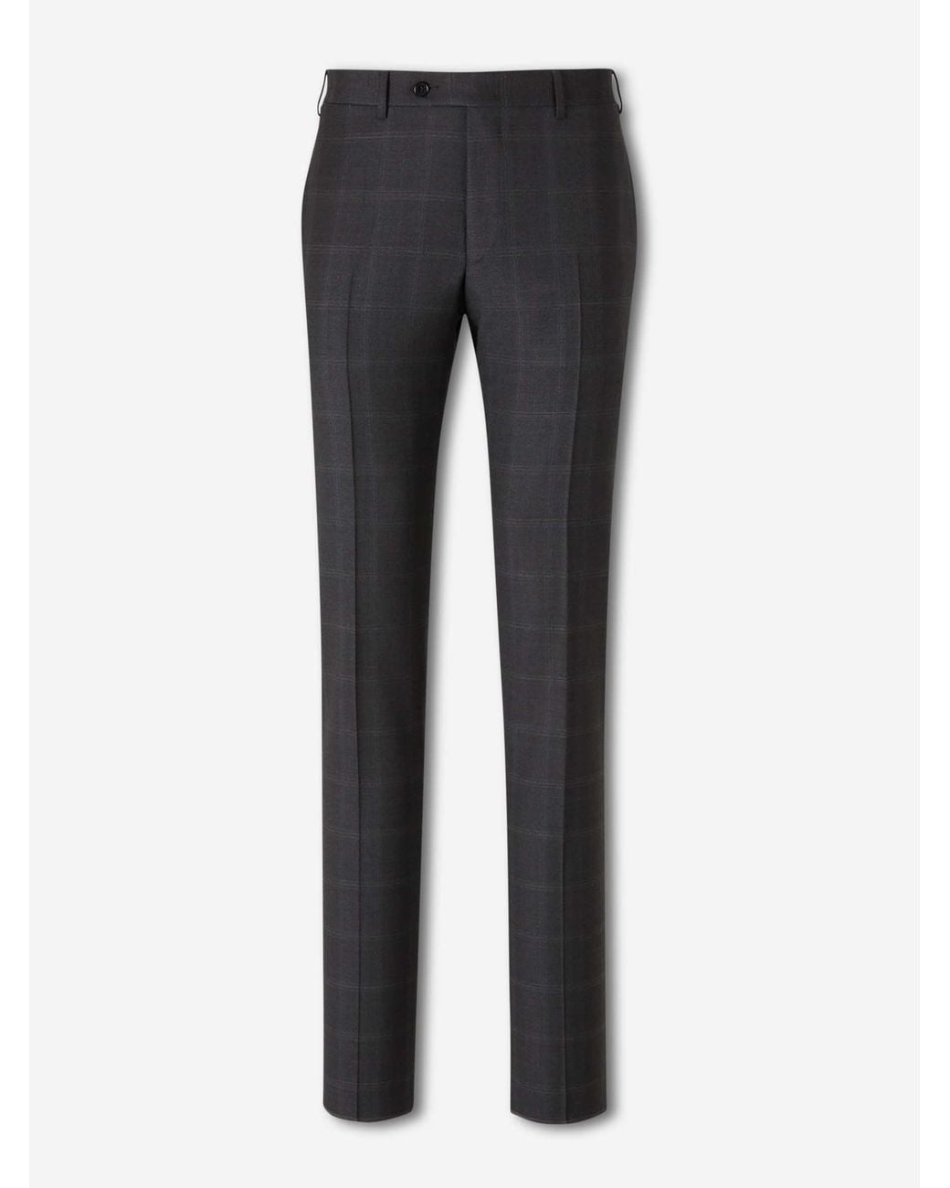 Canali Black Classic Check Suit for men