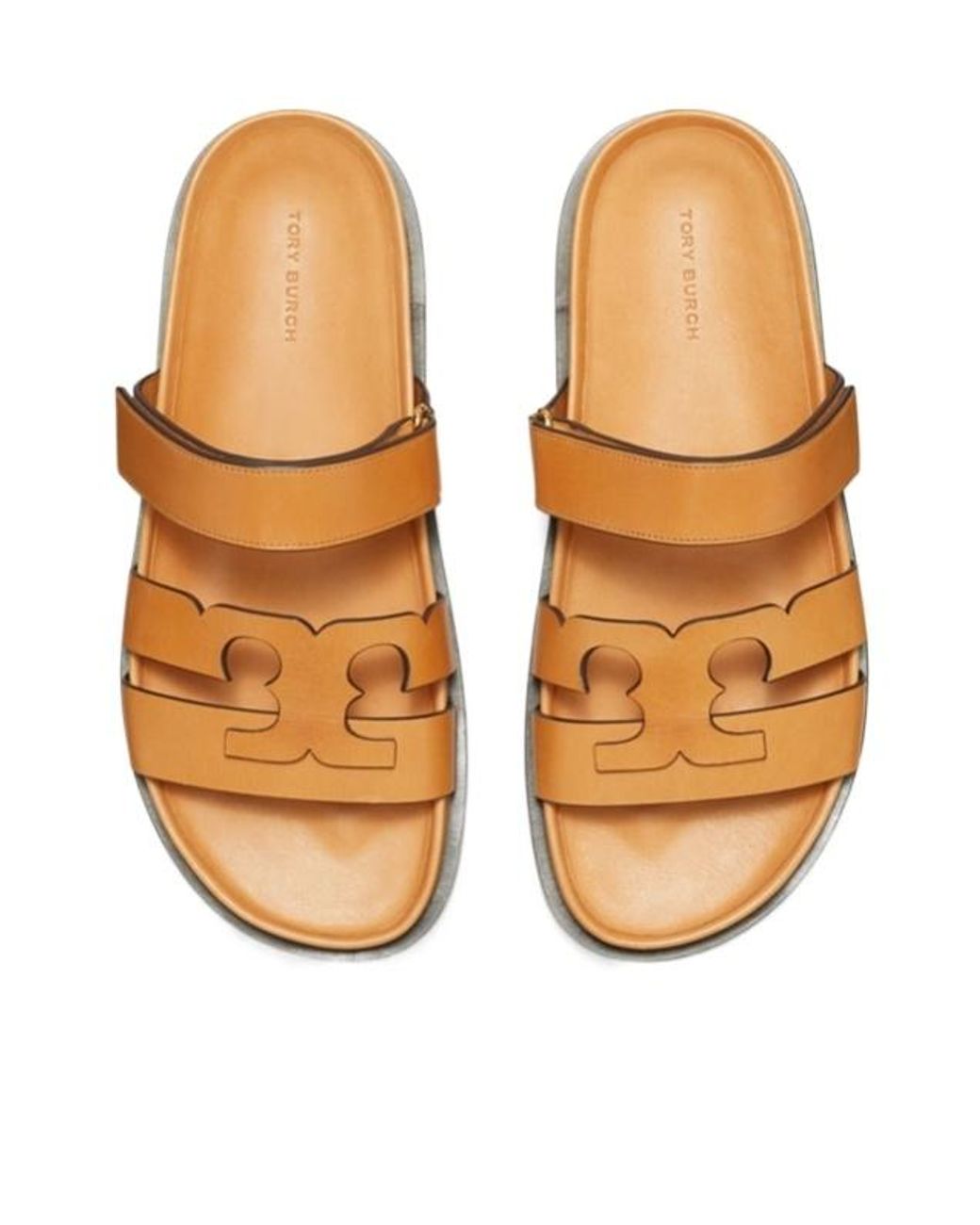 Tory Burch Brown Ines Sport Slides