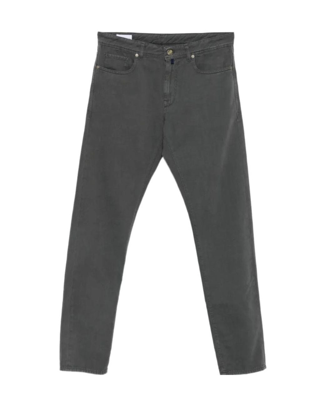 Incotex Gray Belt-Loop Five-Pocket Trousers for men