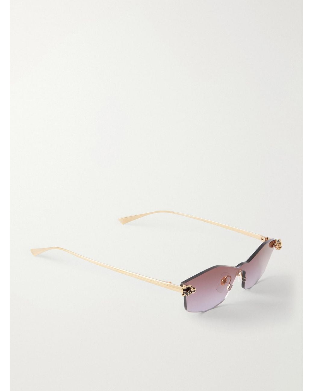 Cartier Multicolor Shield Frame Sunglasses