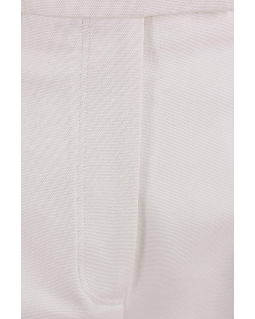 Thom Browne White Rwb Stripe Wide-Leg Trousers