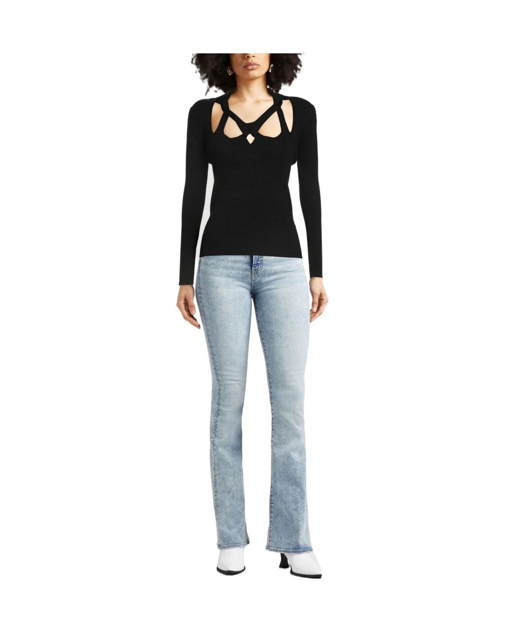 Isabel Marant Black Simple Solid-Colored Knit Top