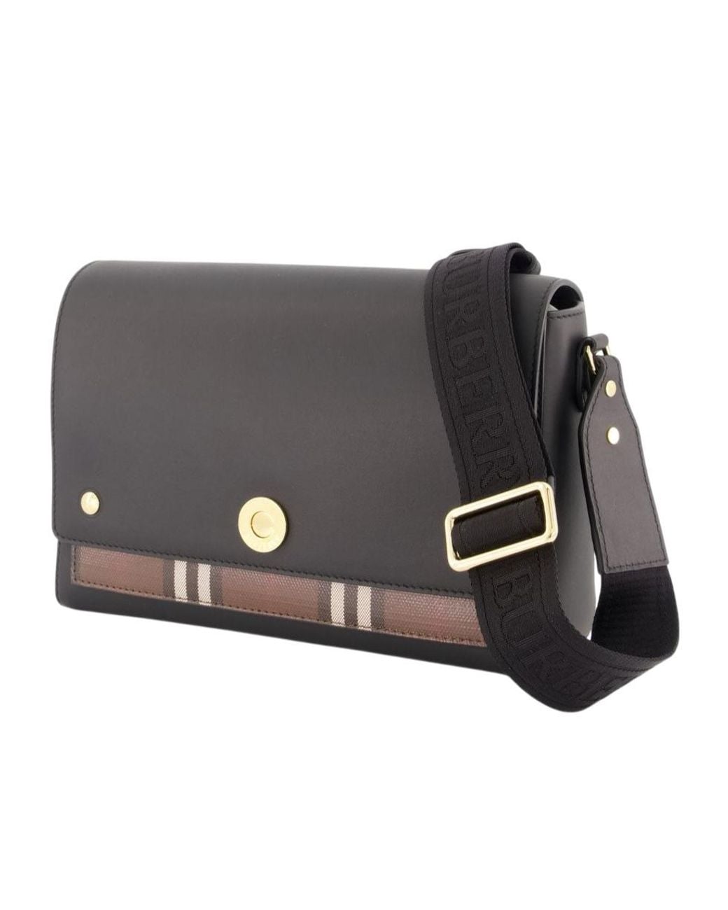 Burberry Black Note Medium Shoulder Bag