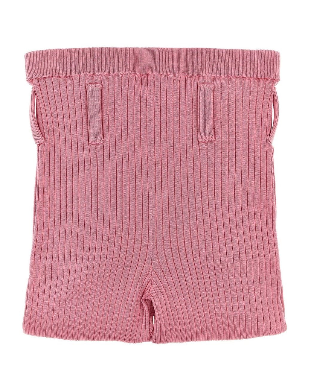 Prada Pink Ribbed Leggings