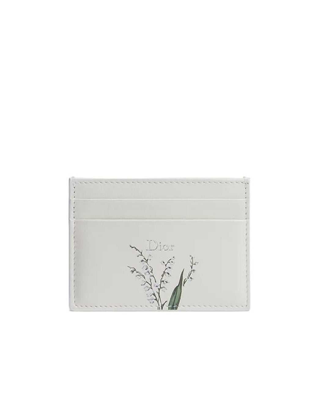 Dior White Freesia Card Holder