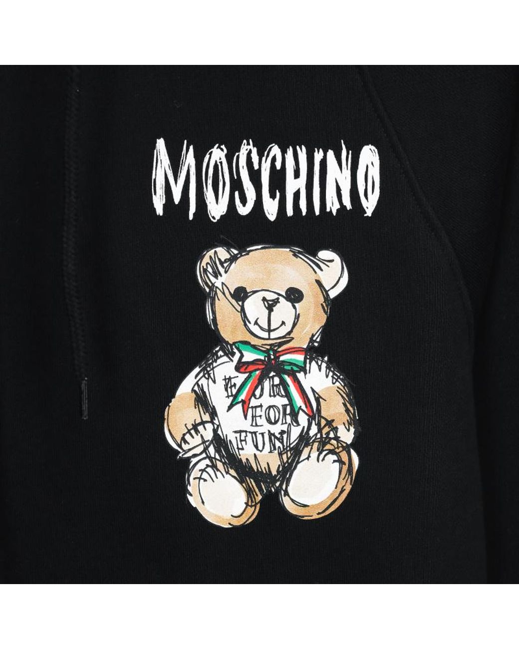 Moschino Black Teddy Bear Hoodie