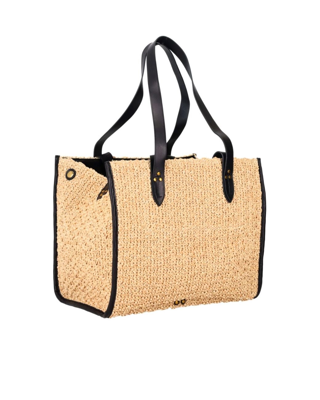 Jérôme Dreyfuss Natural Medium Leon Woven Tote Bag