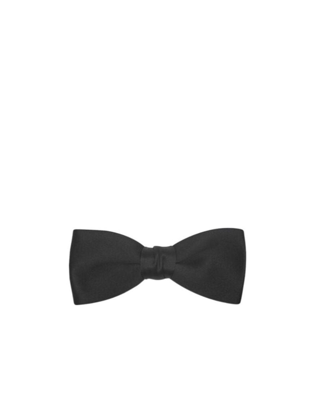 Saint Laurent Black Yves Bow Tie for men