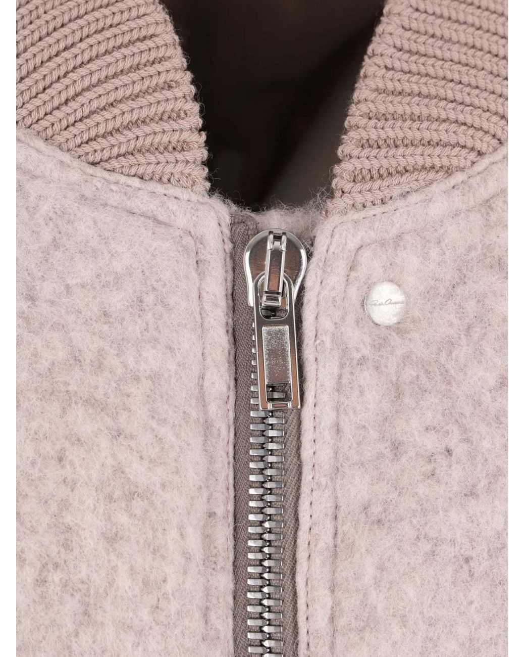 Rick Owens Natural 'secchia Cropped Flight' Bomber Jacket