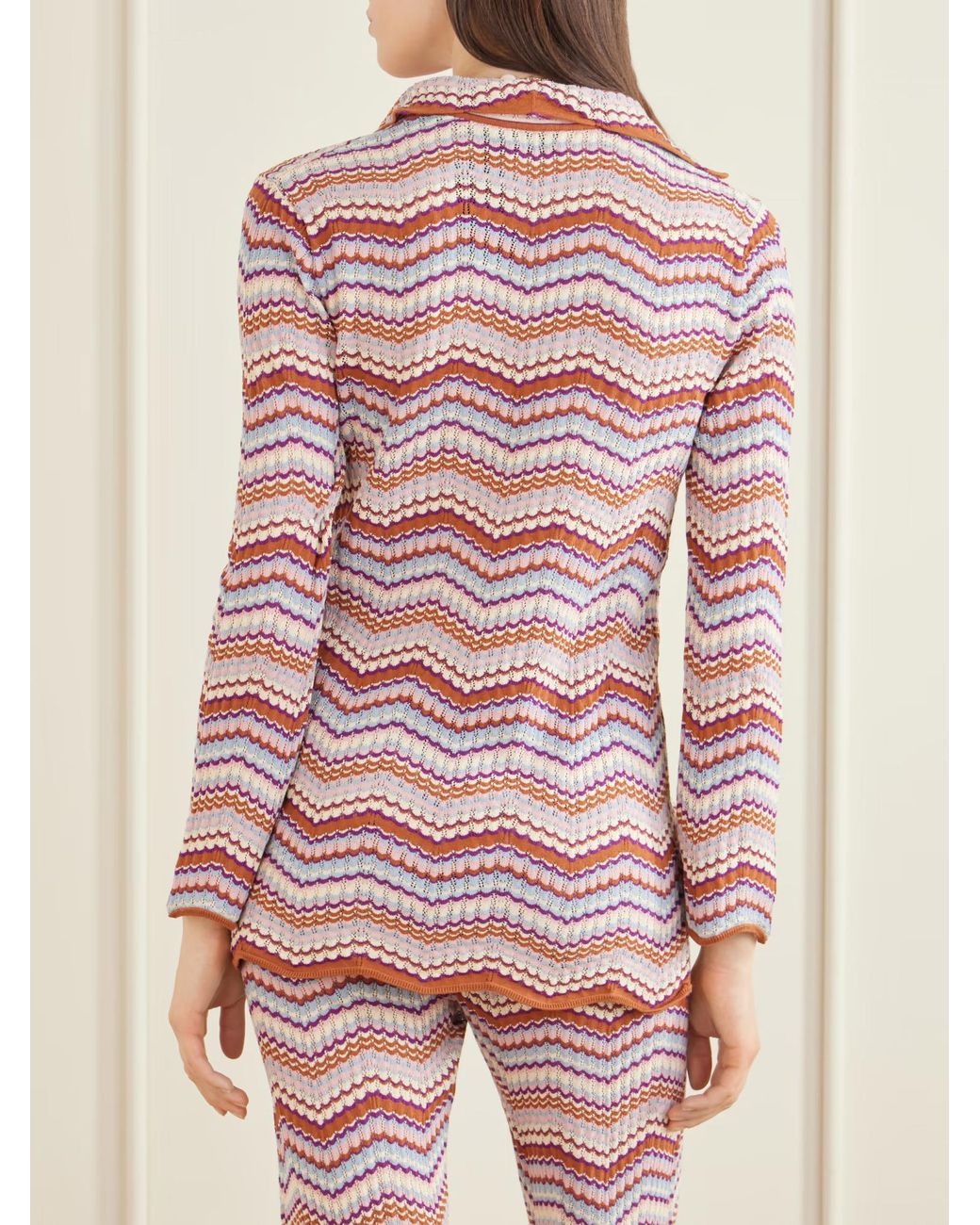 Rixo Pink Brody Crochet-Knit Cotton Top