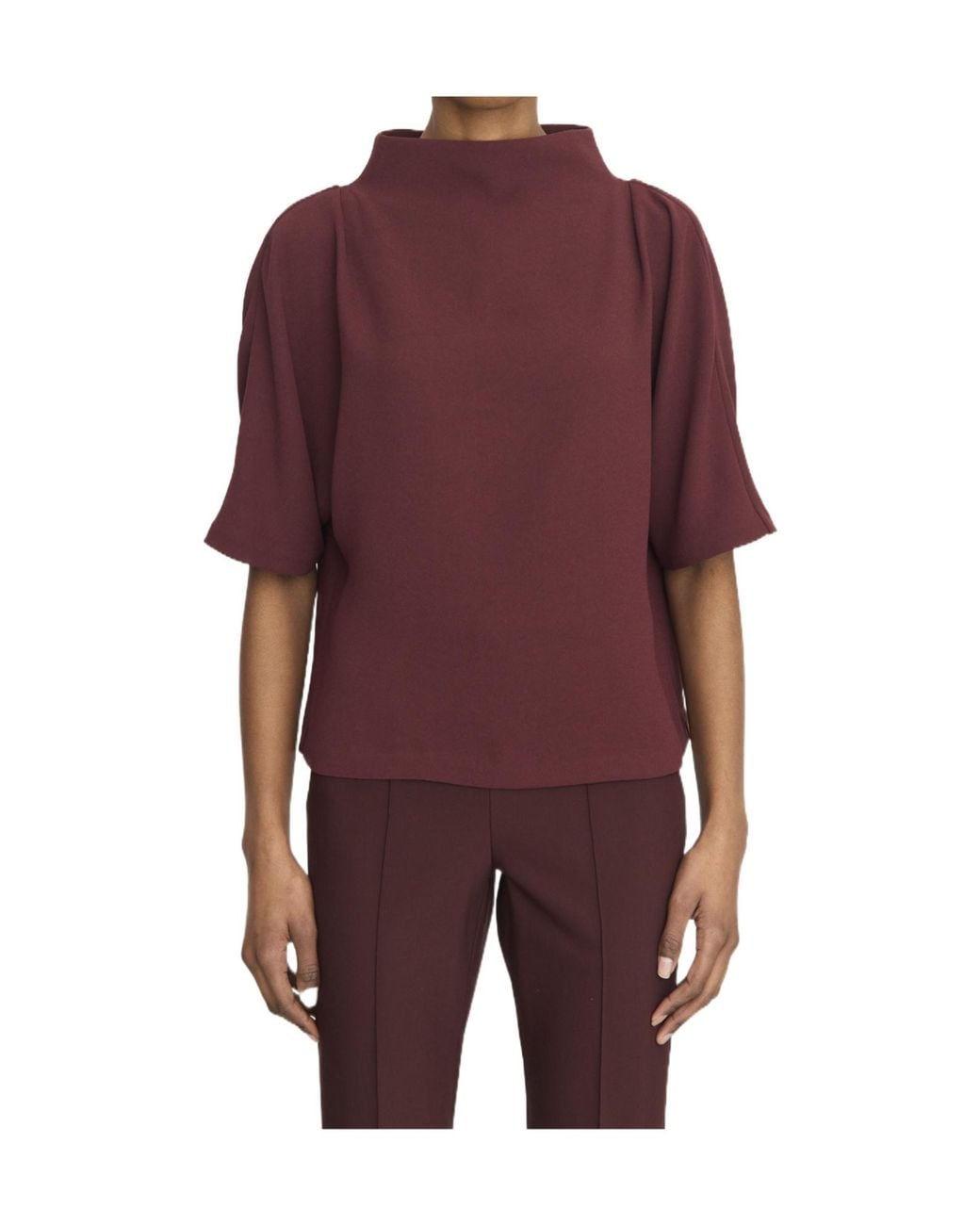 Vince Purple Short-Sleeved Top