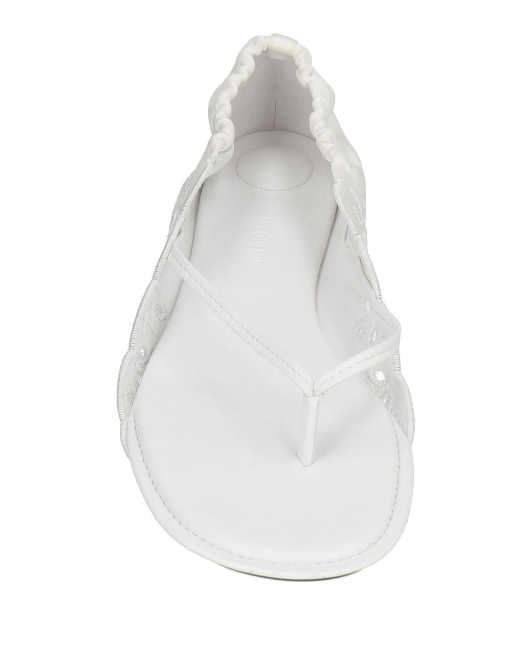 Jacquemus White Simple Flip-Flops