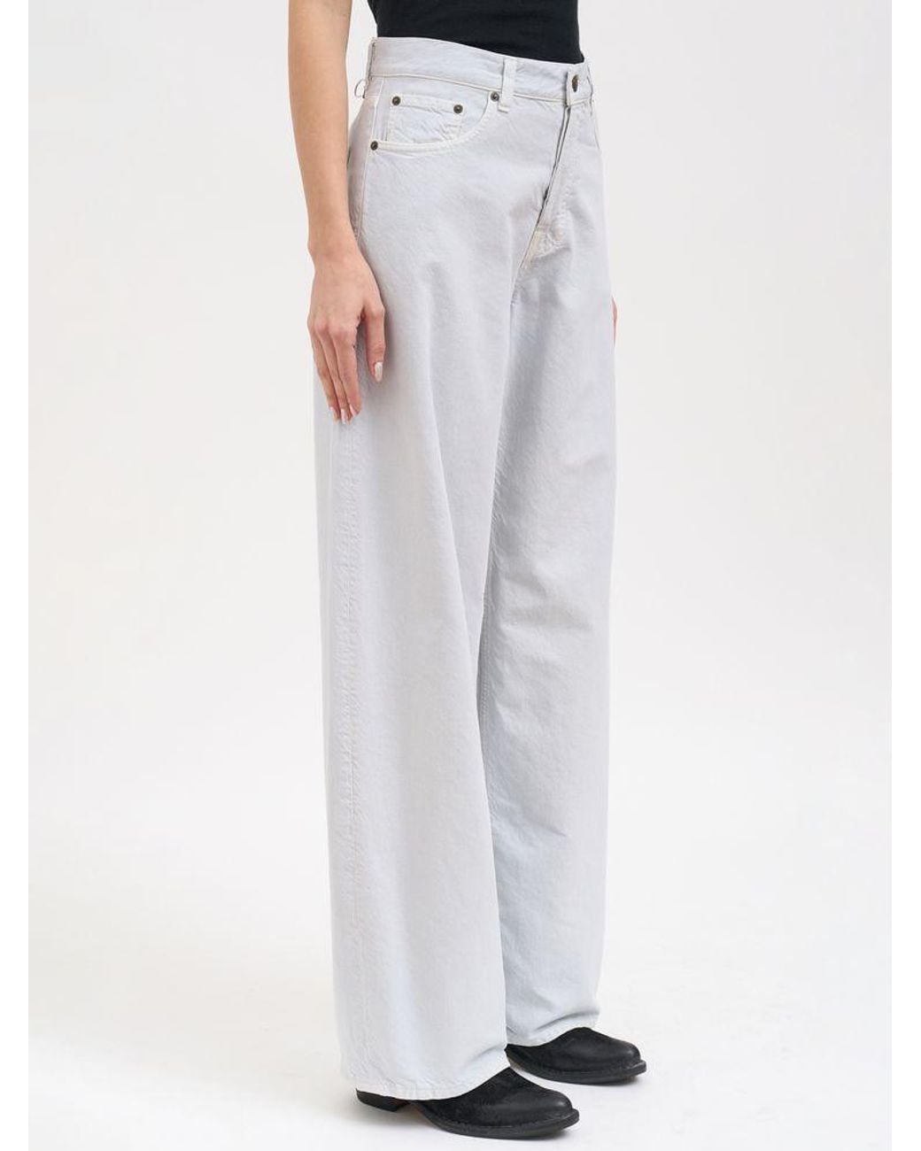Haikure Gray Logo Jeans