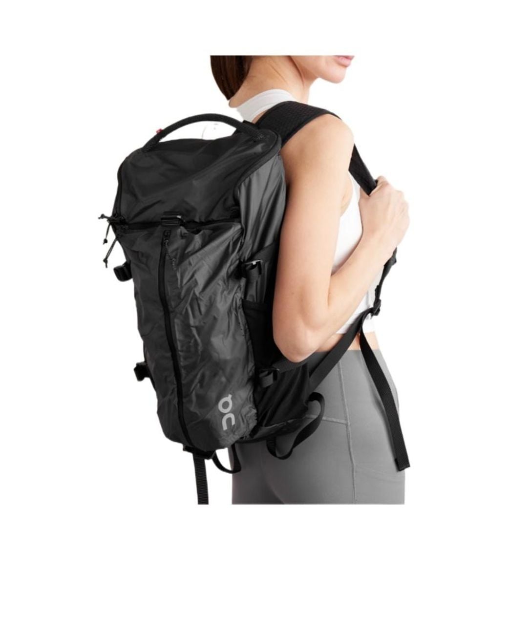 On Shoes Black Speed Pack 18L Lite Zip Lightweight Backpack for men