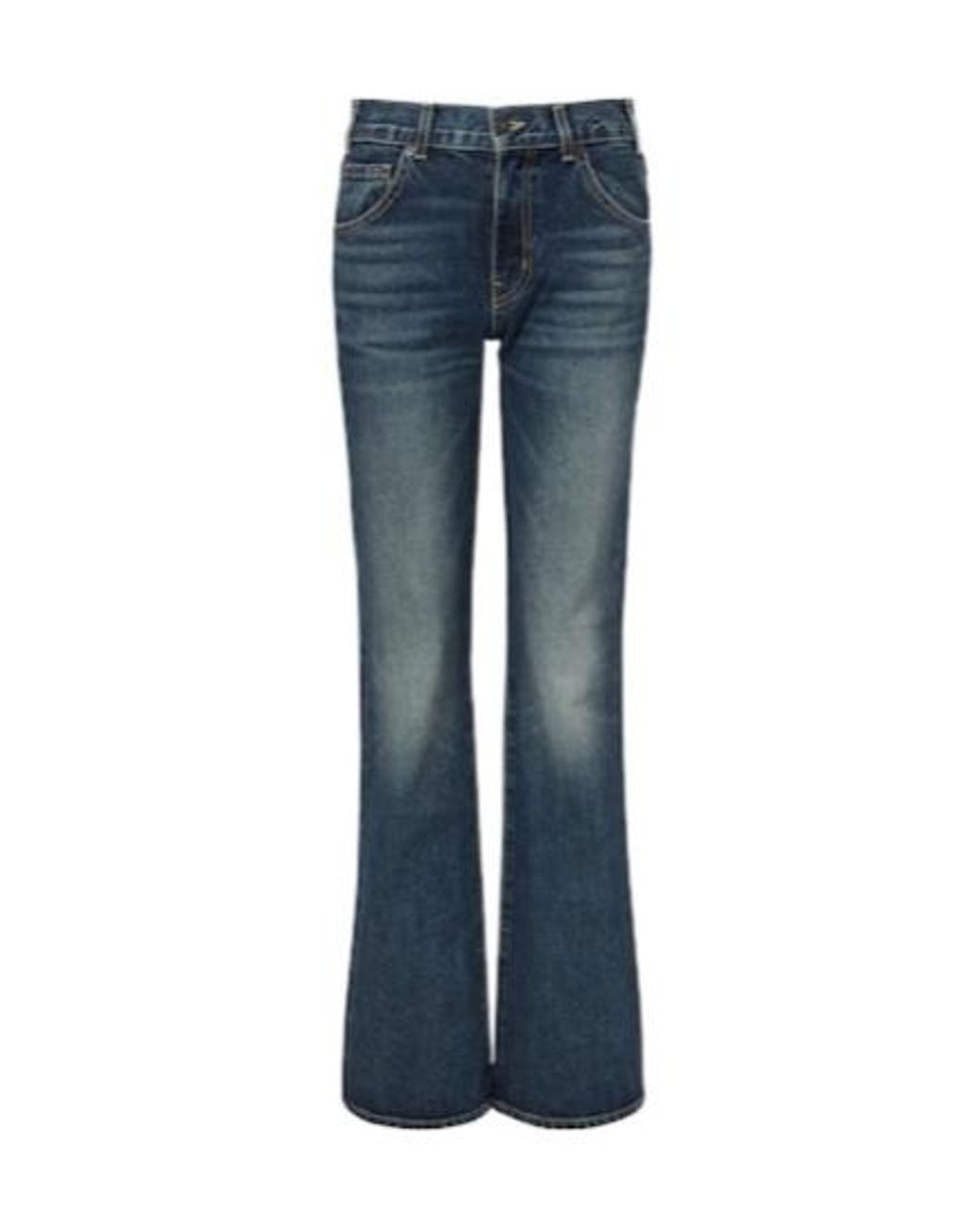 Nili Lotan Blue Roxane Flared Jeans