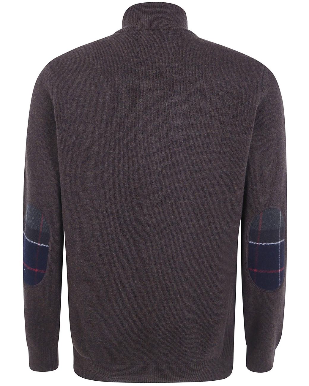 Barbour Blue Quarter Zip Stand Collar Knit Sweater for men