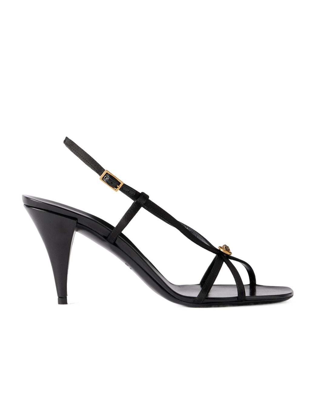 Versace Metallic Valentina Strappy Heeled Sandals