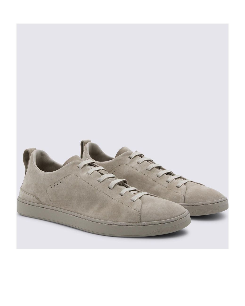 Church's Gray Round Toe Lace-Up Sneakers for men