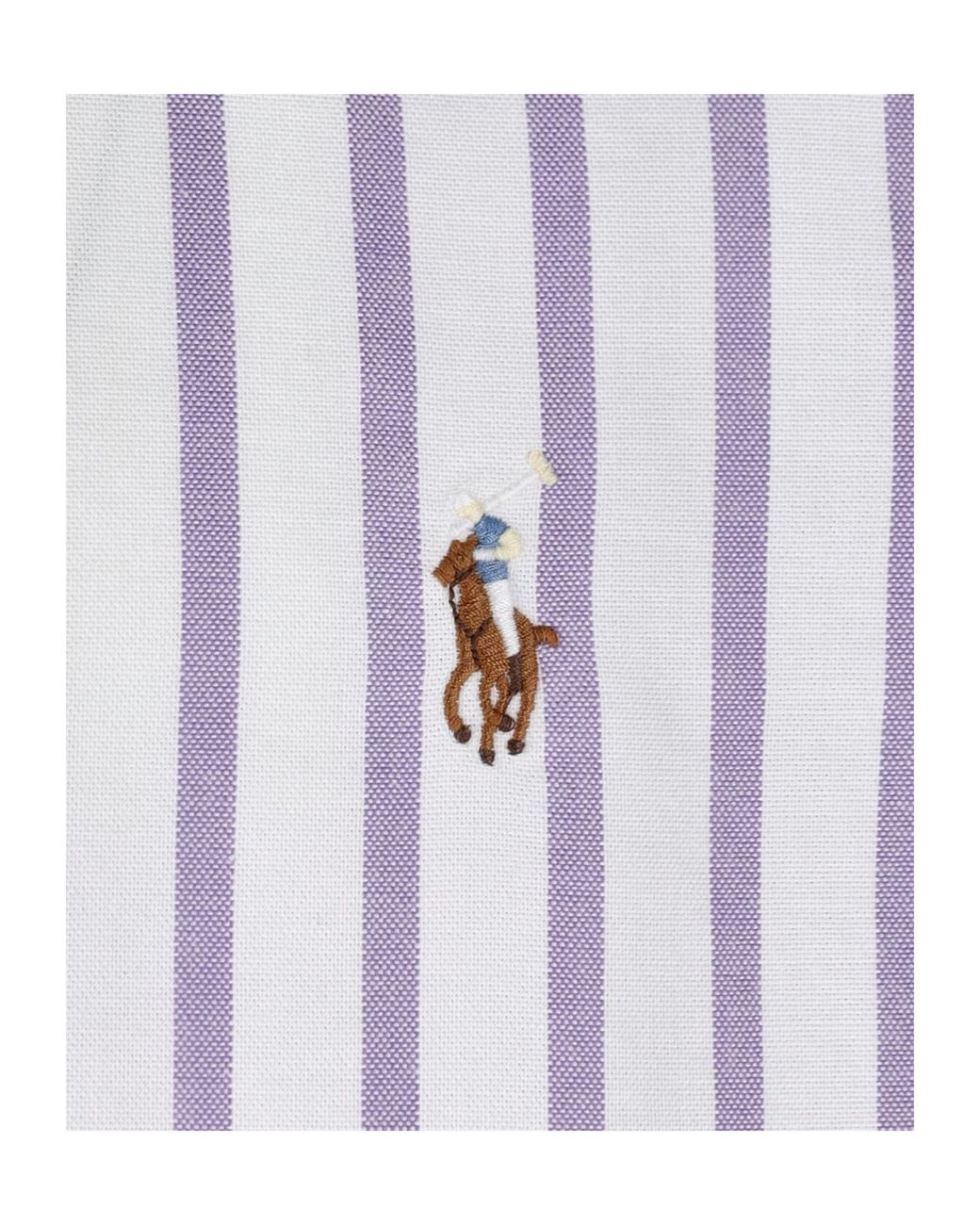 Polo Ralph Lauren White Buttoned Striped Shirt for men