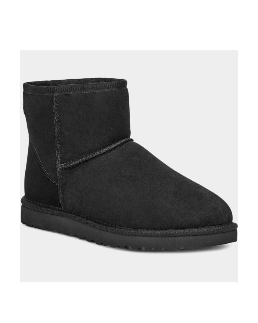 Ugg Black Classic Mini Ankle Boots for men