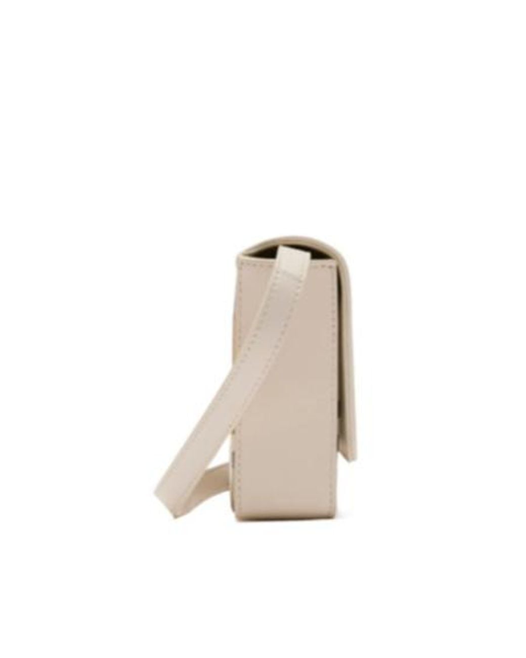 Burberry Natural Cheecked Foldover-Top Shoulder Bag
