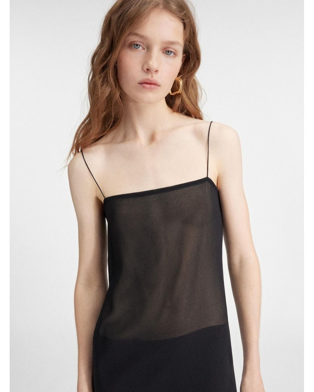 Jacquemus Black Long Sheer Dress