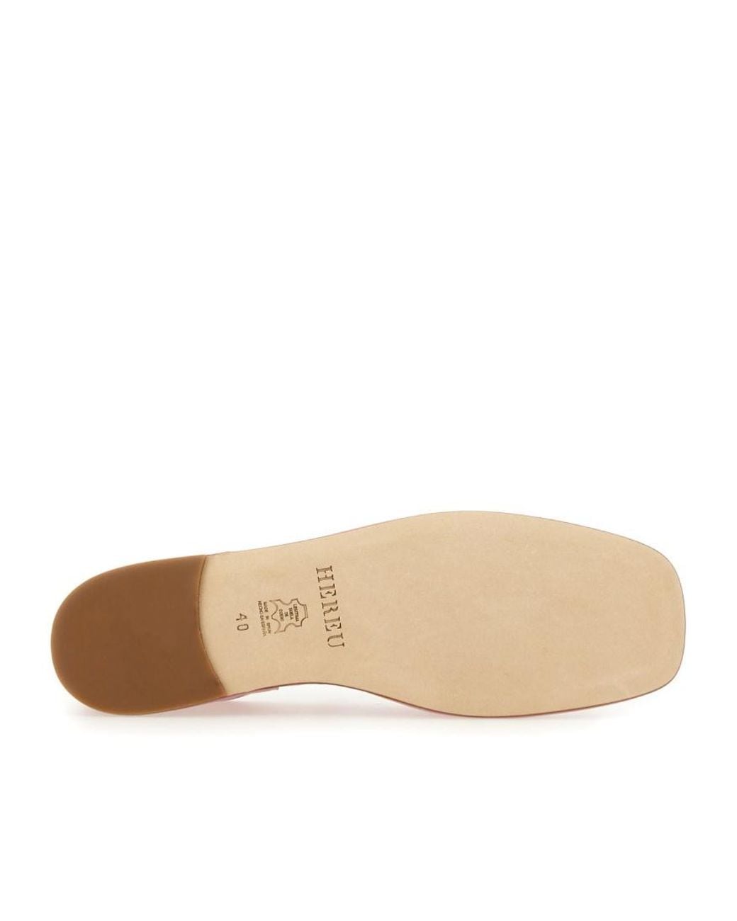 Hereu Pink Dansa Square-Toe Ballerina Shoes
