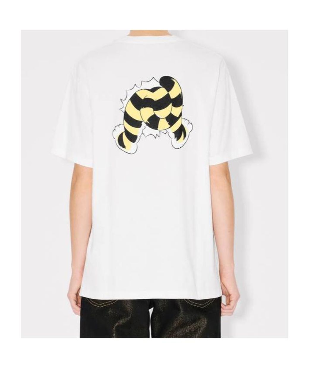 KENZO White Wild Tiger Loose T-Shirt