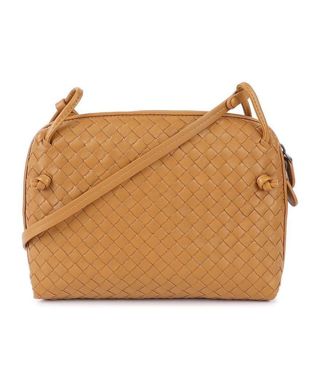 Bottega Veneta Metallic Zippered Shoulder Bag