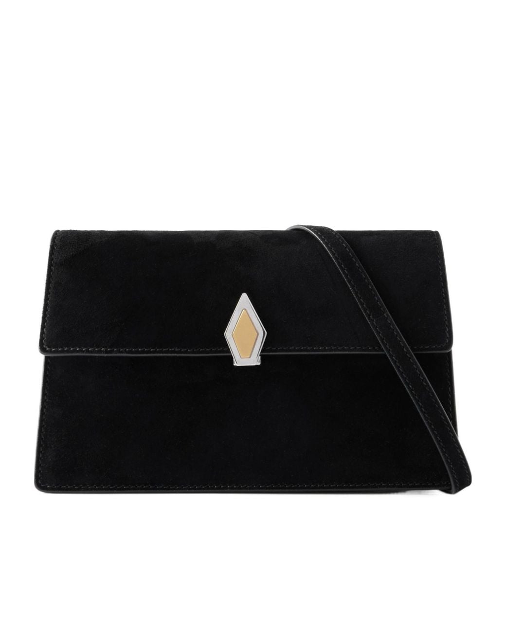 Metier Black Small Suede Shoulder Bag