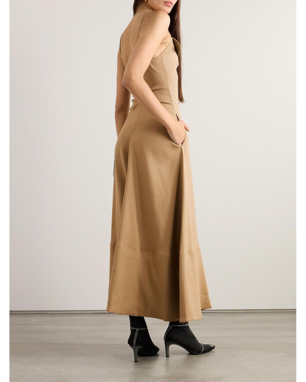 Proenza Schouler Natural Ruby Linen-Blend Maxi Dress