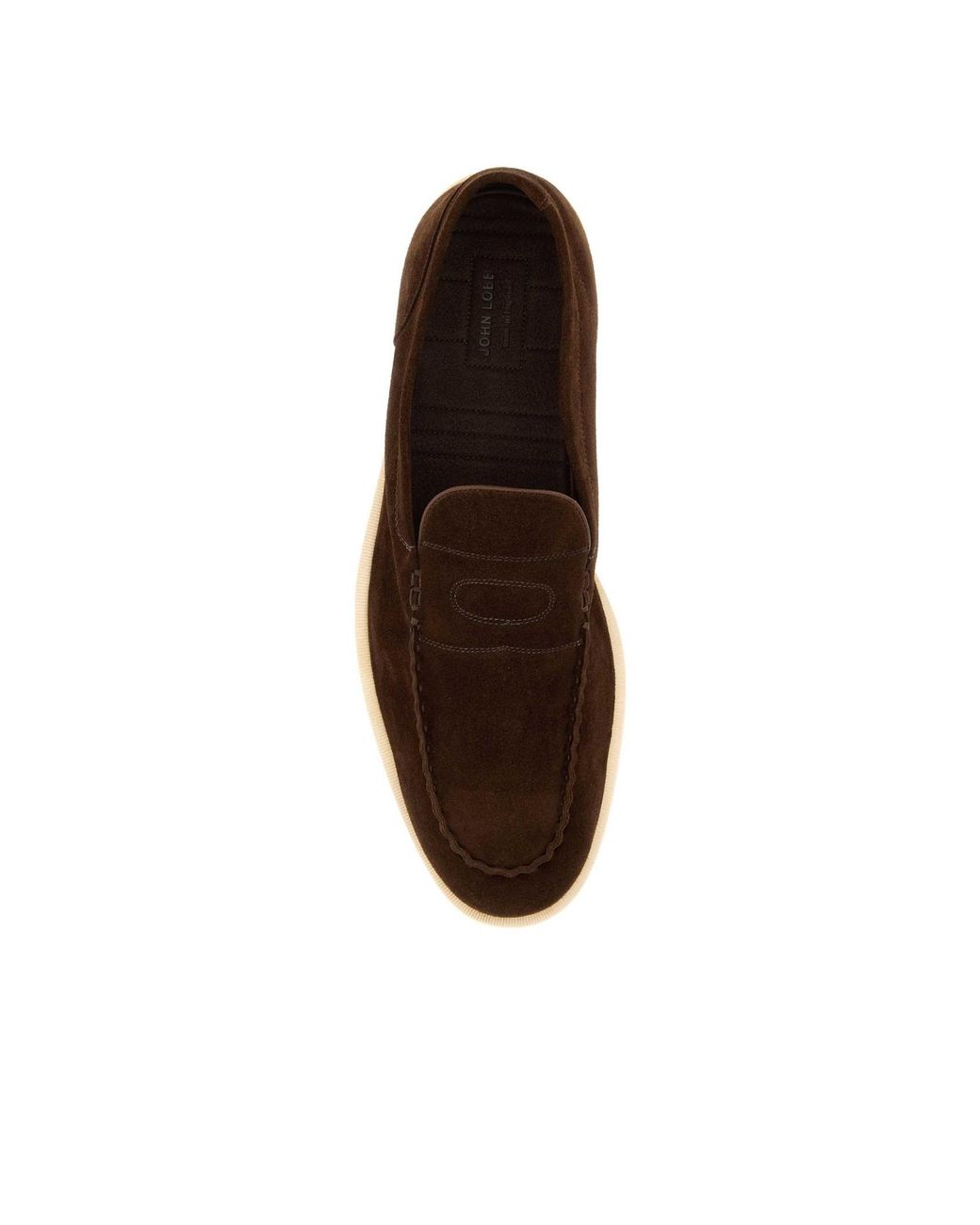 John Lobb Brown Pace Slip-On Loafers for men
