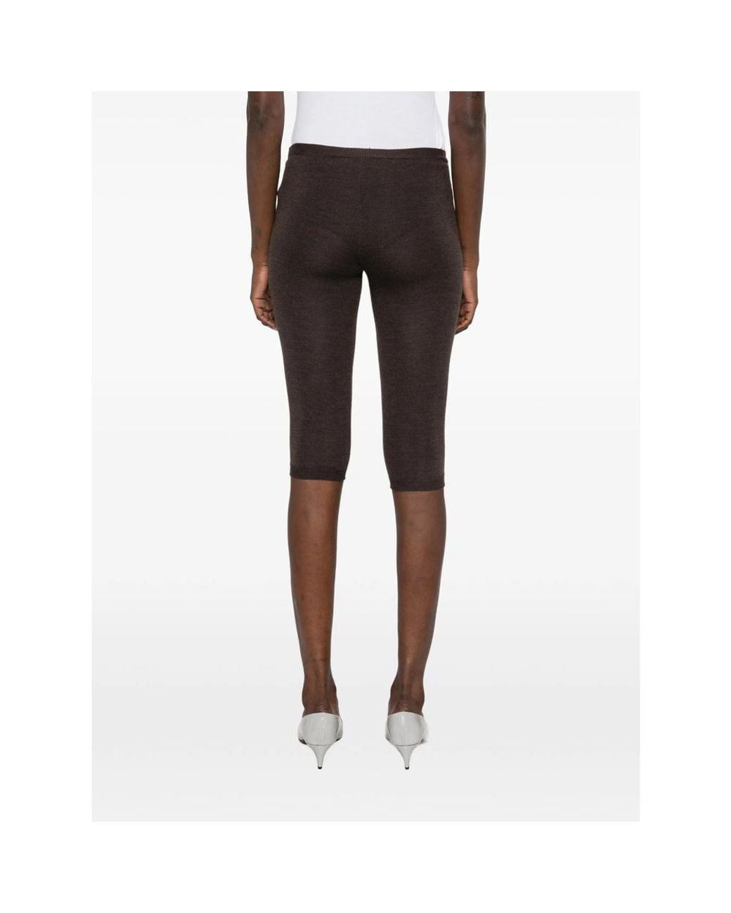 Paloma Wool Gray Ribbed-Waist Leggings
