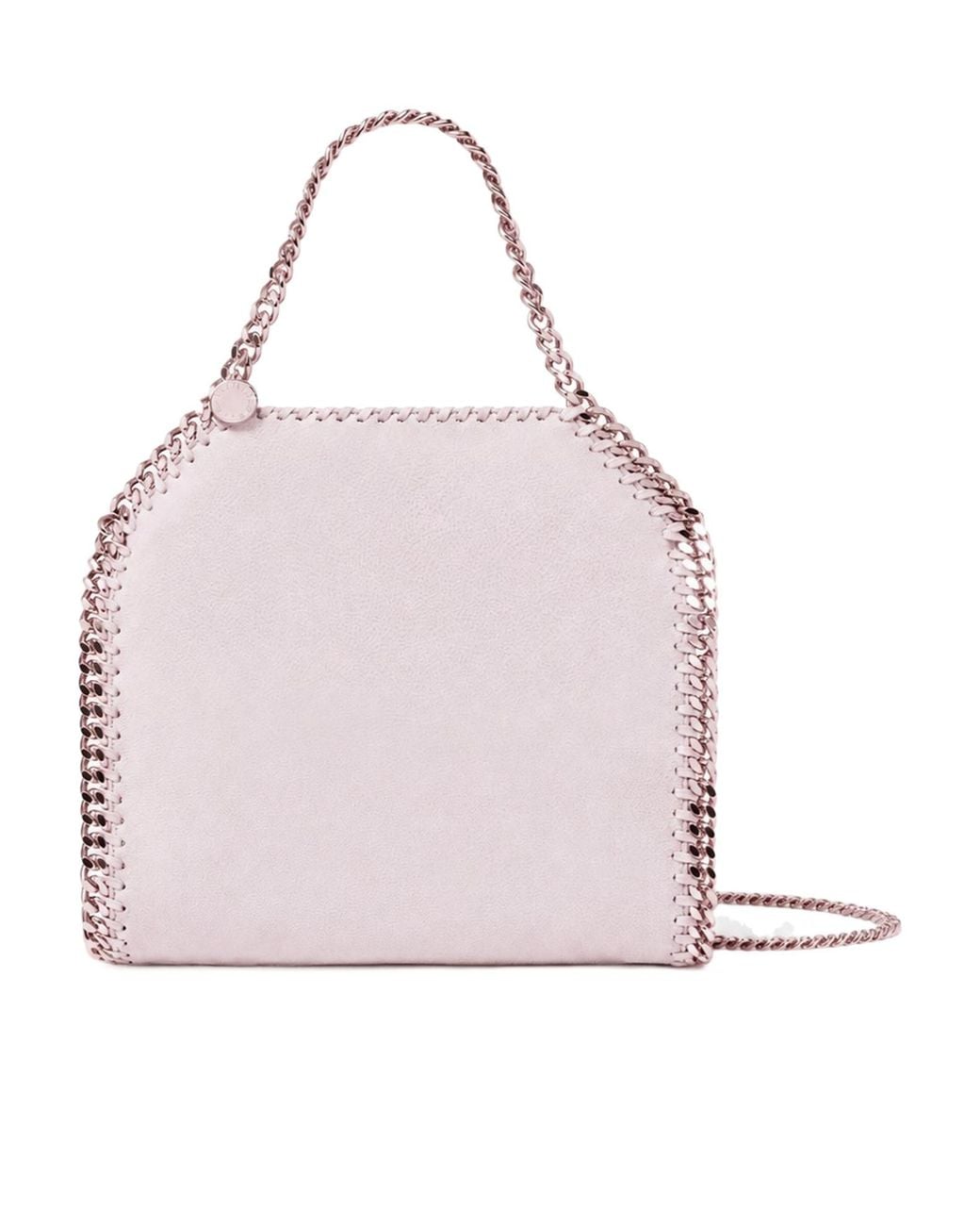 Stella McCartney Pink Mini Falabella Chain-Trim Tote Bag