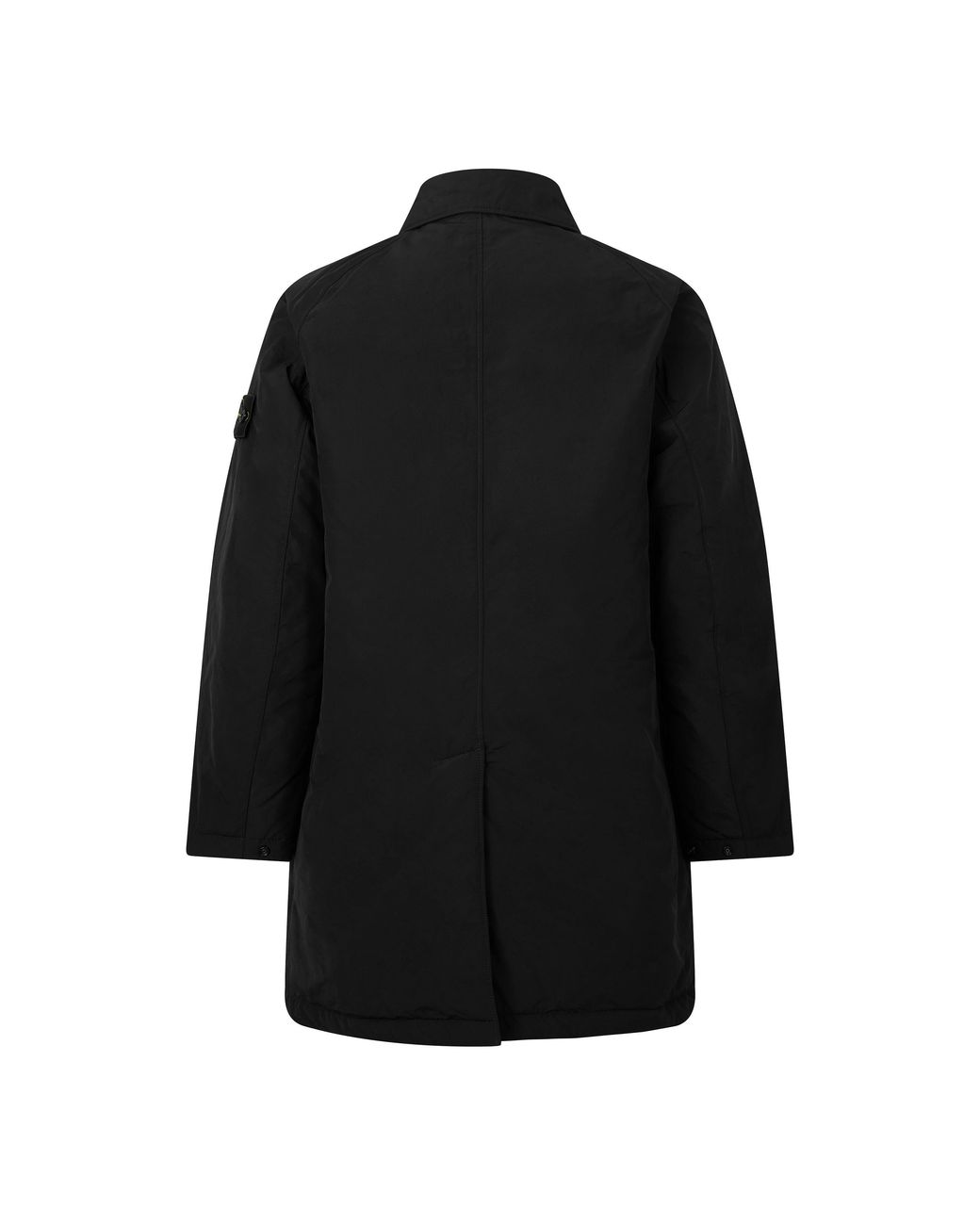 Stone Island Black Midlength Trench Coat for men