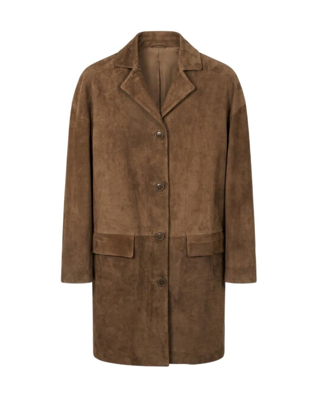 Salvatore Santoro Brown Single-Breasted Tailored Coat