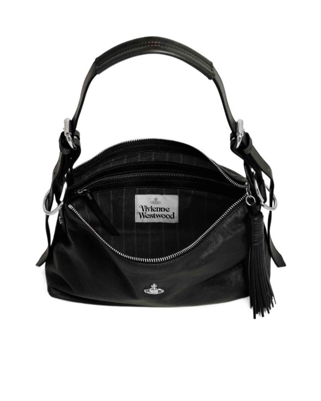 Vivienne Westwood Black Emma Tassel Shoulder Bag