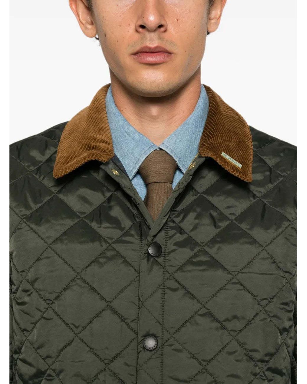 Barbour Green Quilted Jacket for men