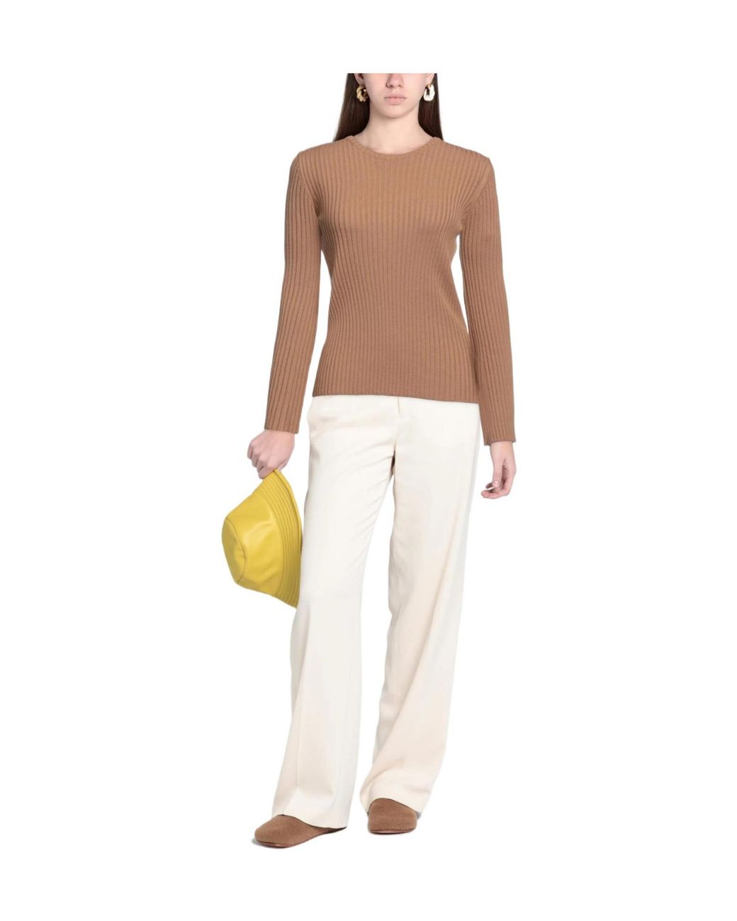 Chloé Brown Pockets Jumpers