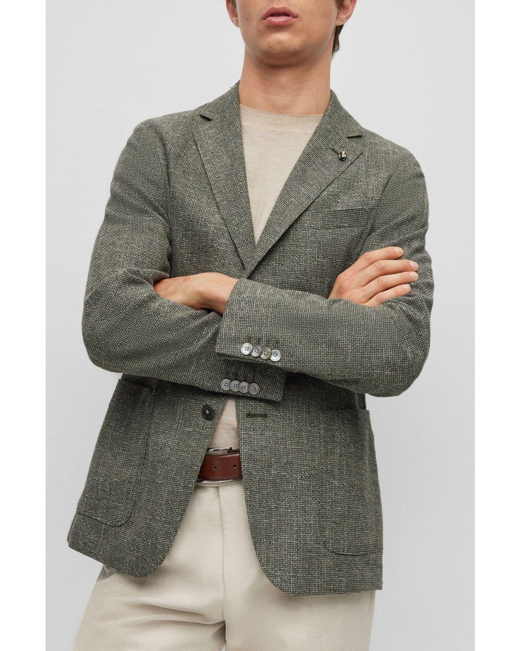 Boss Green Long-Sleeve Blazer for men