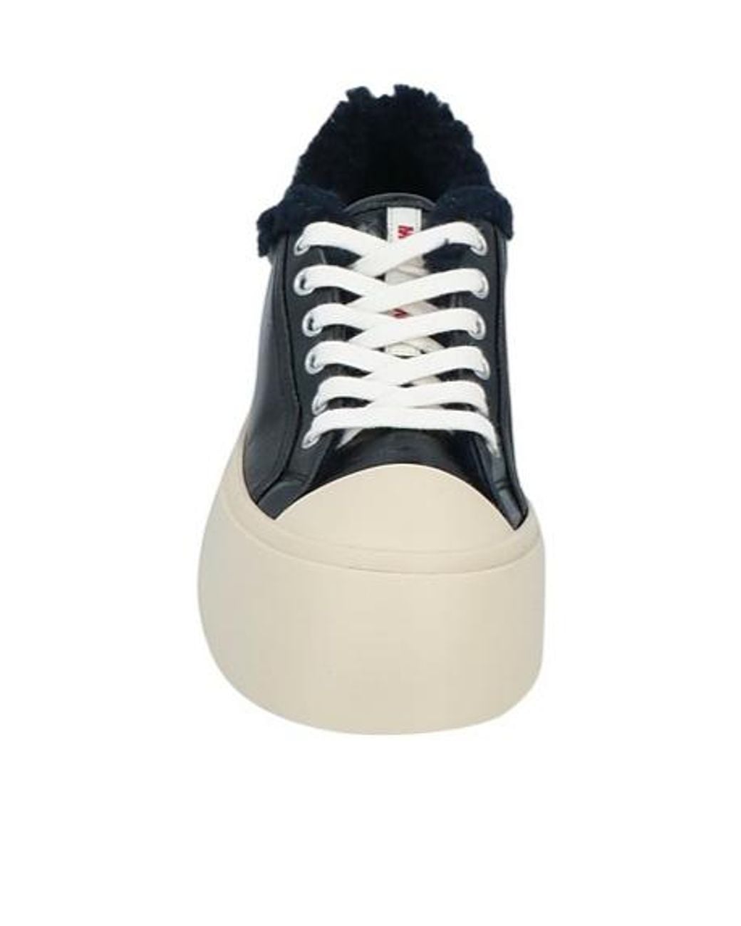 Marni Black Plain Colour Trainers