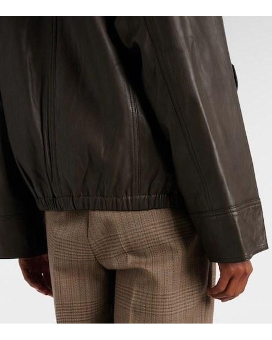 Rohe Brown Leather Jacket