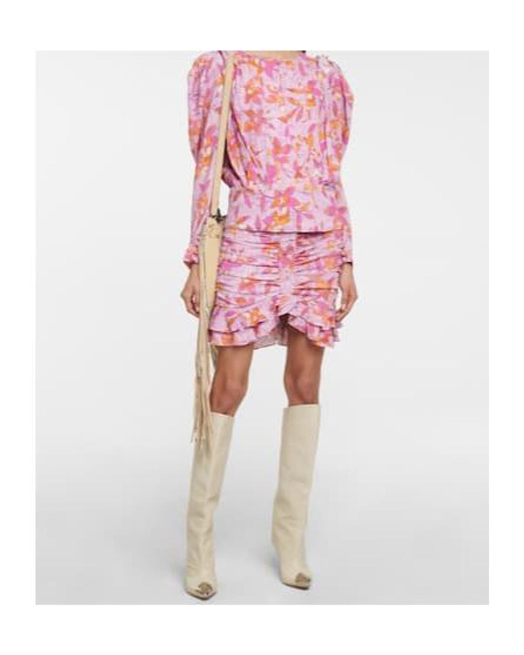 Isabel Marant Pink Zargae Floral Blouse